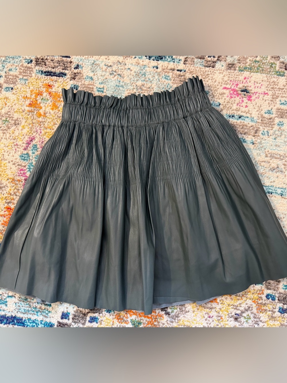 7 for all mankind Smocked Waist Pleated Skirt